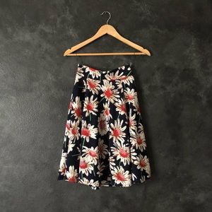 Midi Floral Skirt
